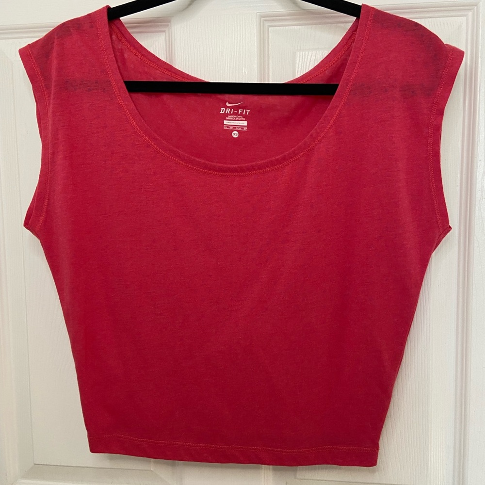 Nike Dri-fit Wide Neck Off Shoulder Active Short Sleeve Shirt Size XS
